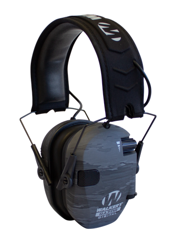 Walkers Game Ear Razor PRO Digital Electronic Muff 23 dB Over the Head Ghost Camo/Black Polymer