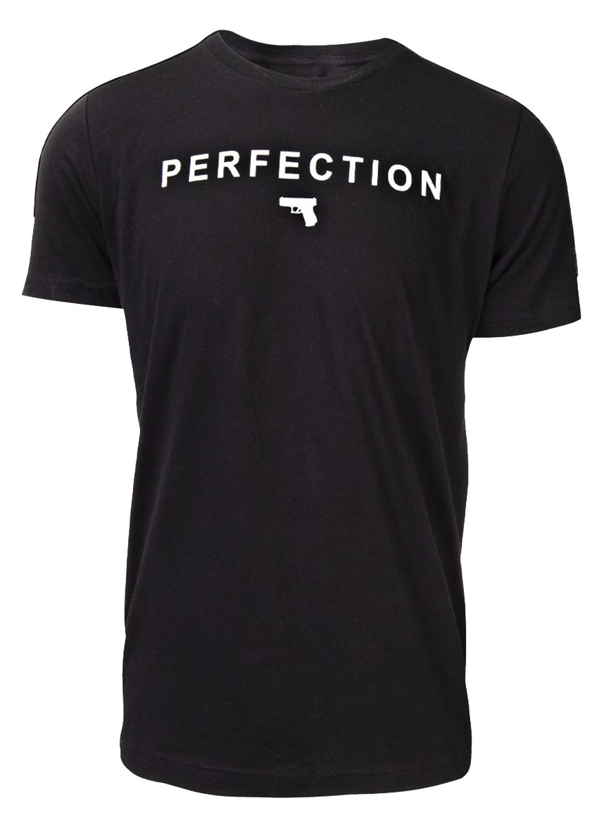 Glock Perfection Pistol T-Shirt Black 2XL Cotton Short Sleeve