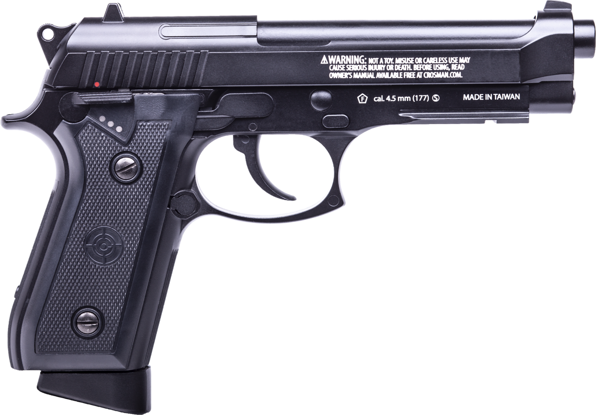 Crosman PFAM9B Semi/Full-Auto CO2 .177 BB 20-Rd Air Pistol - Black