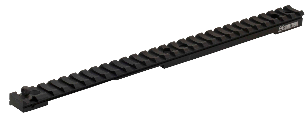 XS Sights RU5000RN Long Rail Scope Mount with Ghost Ring - Ruger Gunsite Scout Rifle - Black Anodized