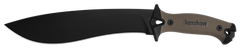 Kershaw Camp 10 10" Recurve 65Mn Carbon Steel Black Powder Coat Machete - Black/Tan GFN