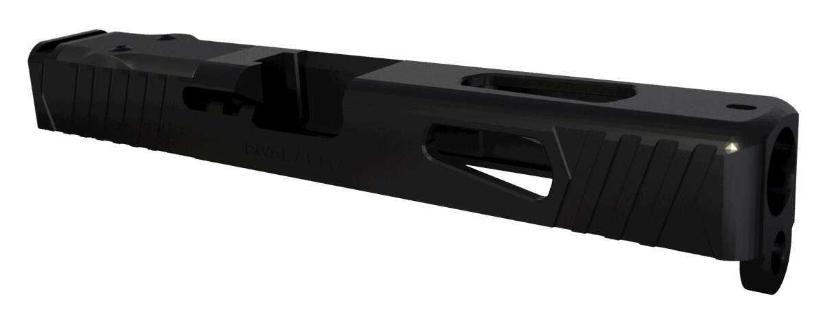 Rival Arms Precision Slide A1 9mm Luger Black QPQ 17-4 Stainless Steel Doctor Optic Cut - Glock 17 Gen3