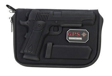 G*Outdoors GPS-908PC Custom Molded Pistol Case Black - Lockable Zippers for 1911