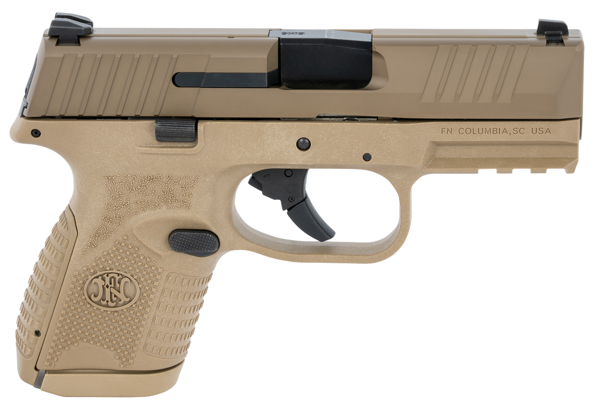 FN 509 Compact 9mm Luger 3.7" 10+1 DAO Pistol - Flat Dark Earth - No Manual Safety