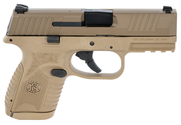 FN 509 Compact 9mm Luger 3.7" 10+1 DAO Pistol - Flat Dark Earth - No Manual Safety