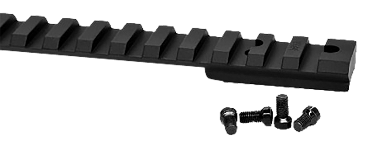 Warne V484M Vapor Picatinny Rail Black Anodized Aluminum - Ruger American Short Action - 0 MOA