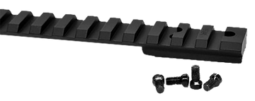 Warne V484M Vapor Picatinny Rail Black Anodized Aluminum - Ruger American Short Action - 0 MOA