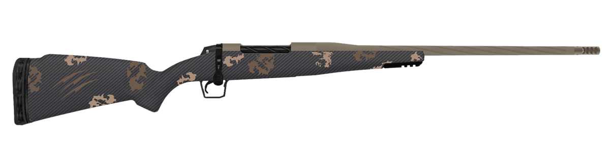 Fierce Firearms Twisted Rogue 7mm PRC 20" 3+1 Bolt-Action Rifle - Smoked Bronze Cerakote / Sonora Ambush Camo