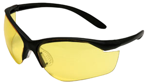 Howard Leight Uvex Vapor II Shooting Glasses Amber Lens Anti-Fog Black Frame