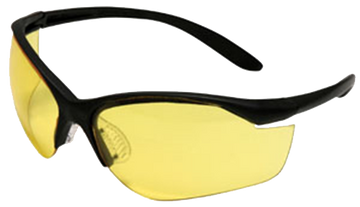Howard Leight Uvex Vapor II Shooting Glasses Amber Lens Anti-Fog Black Frame