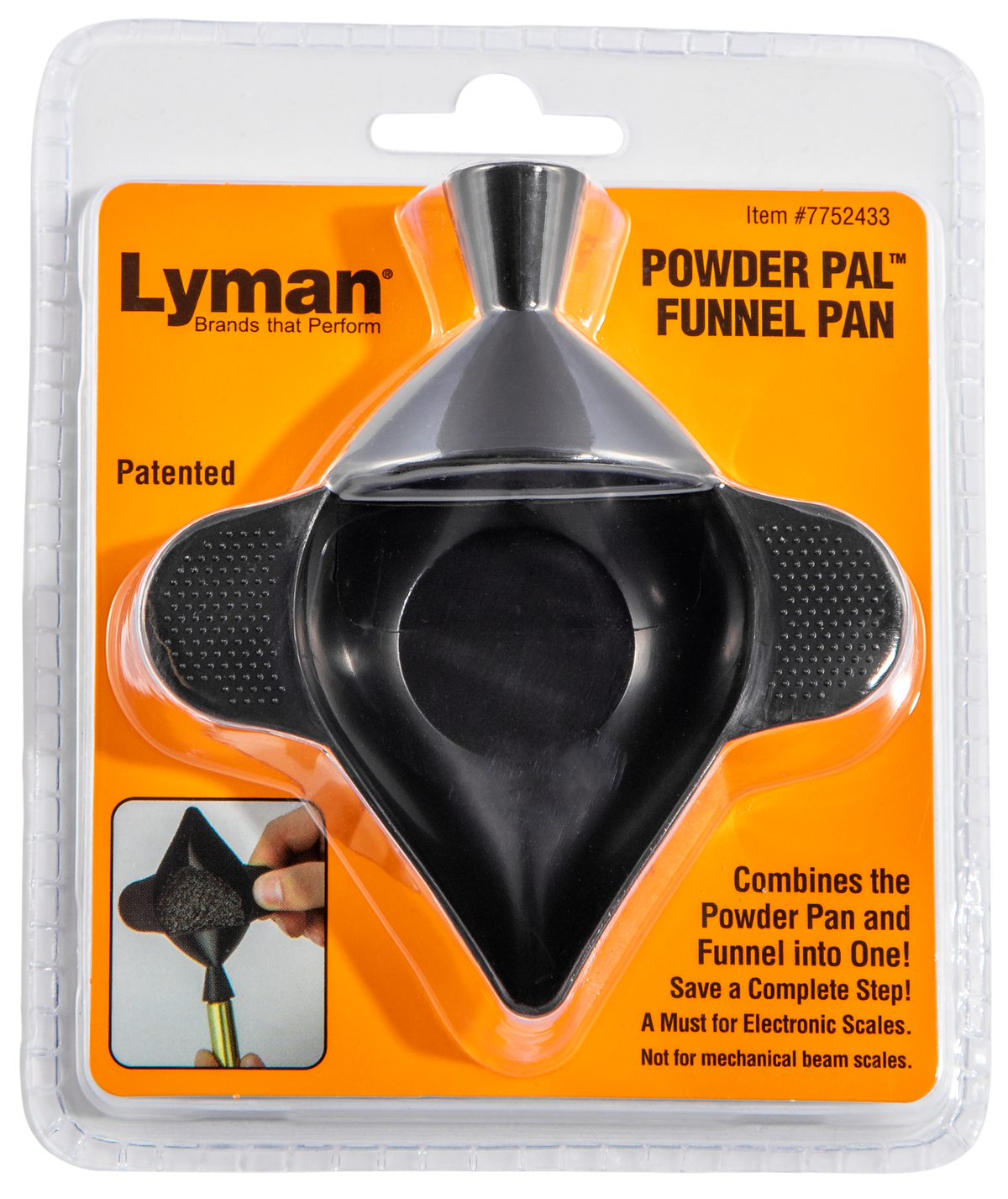 Lyman 7752433 Powder Pal Funnel Pan Universal Caliber