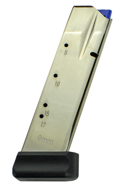 CZ 75 SP-01 / Shadow 2 9mm Luger 19-Rd Nickel Pistol Magazine