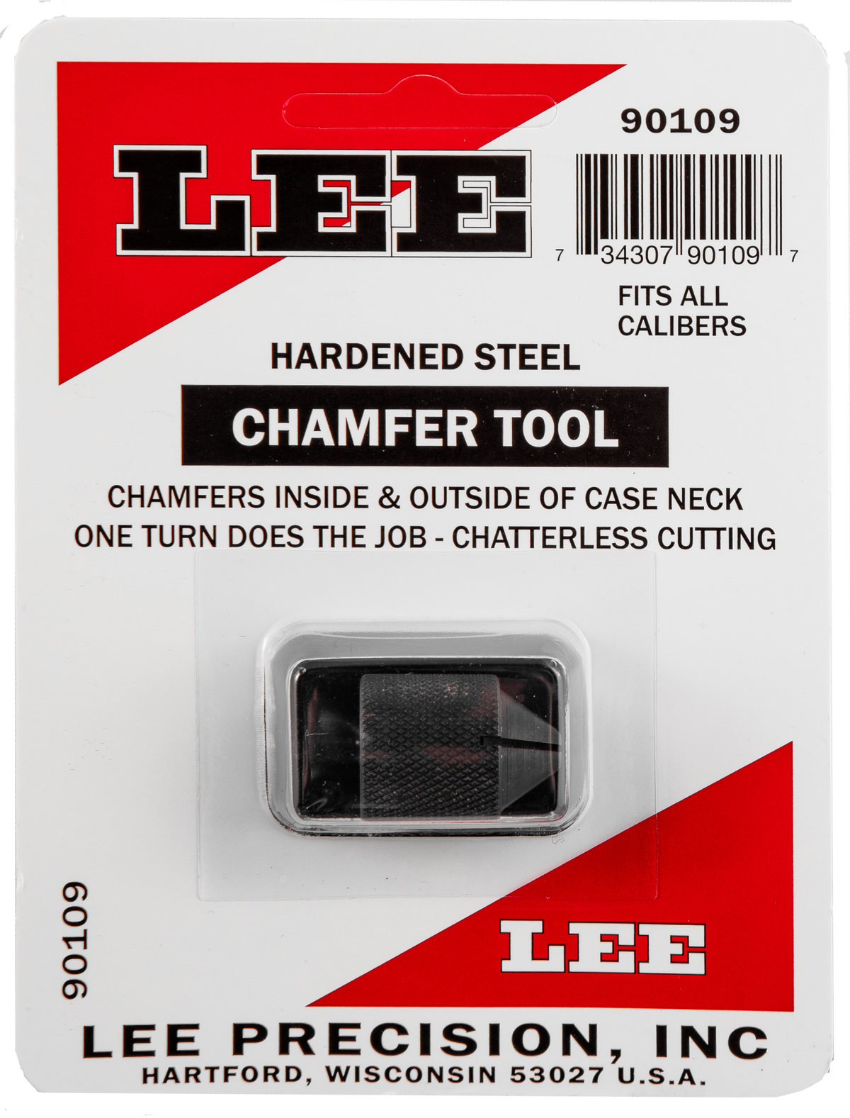 Lee Precision 90109 Chamfer Tool Universal Hardened Steel