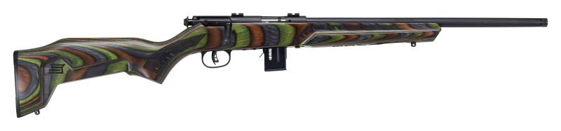 Savage 93R17 Minimalist 17 HMR 18" 10+1 Bolt Action Rifle - OD Green Laminate Stock