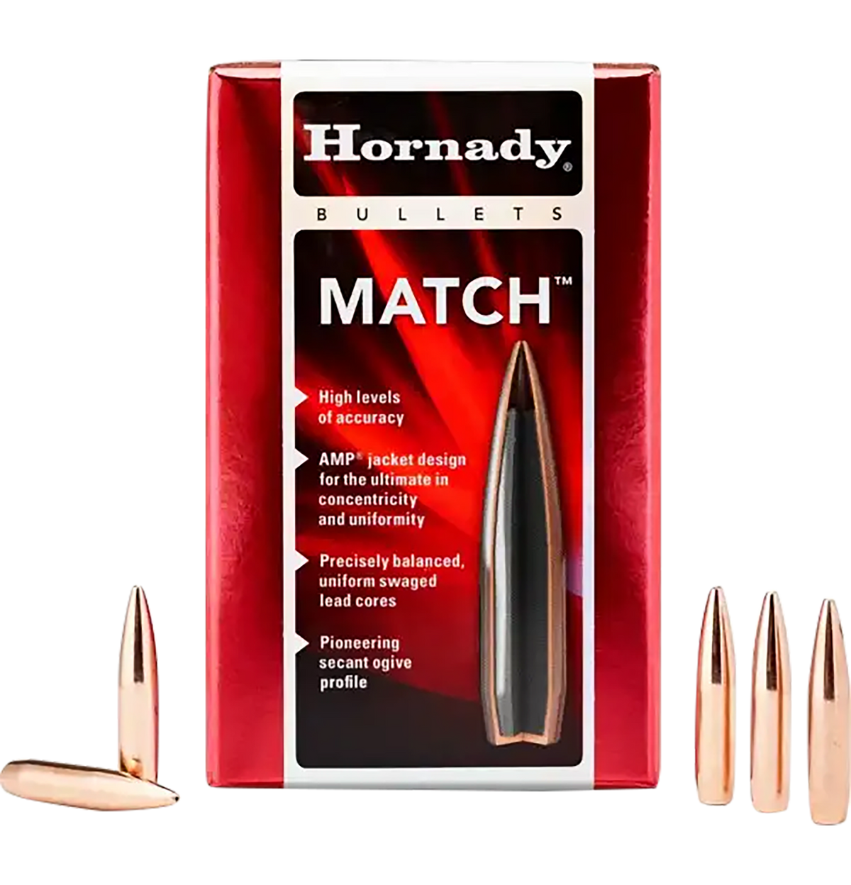 Hornady Match .308 30 Cal 178 gr Hollow Point Boat Tail - 100/Box