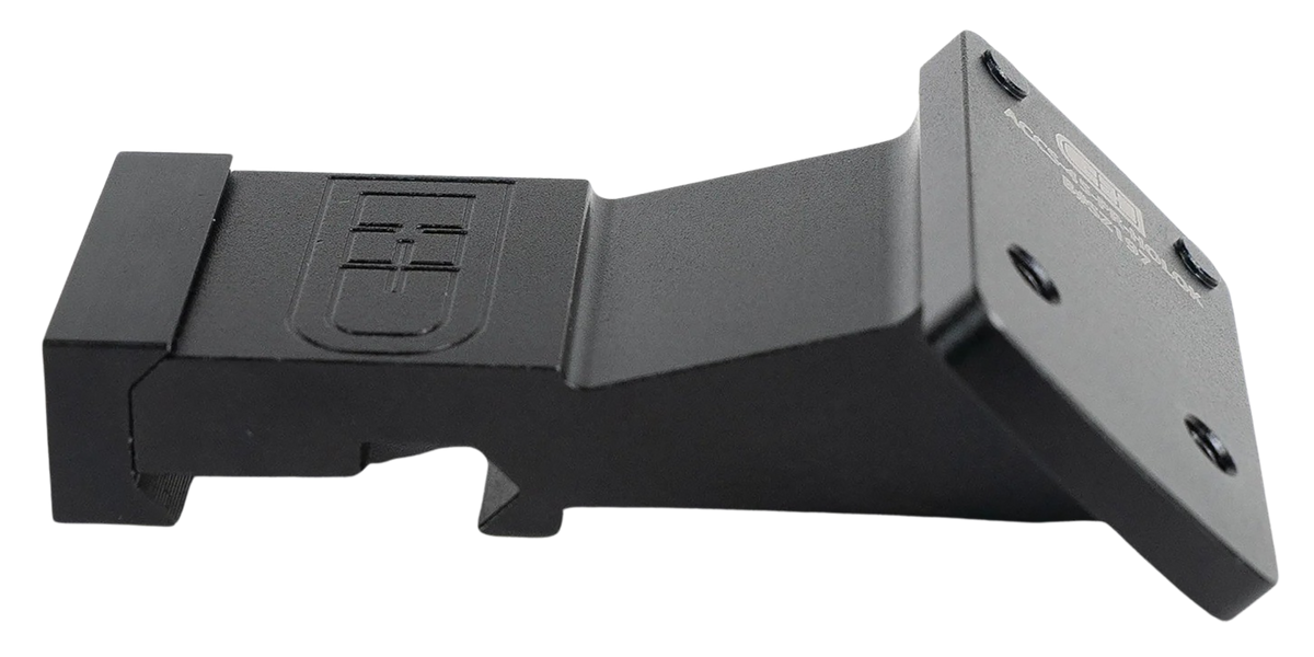 C&H Precision PR45HOLOK 45-Degree Offset Picatinny Red Dot Mount - Black Aluminum - Holosun 407K/507K