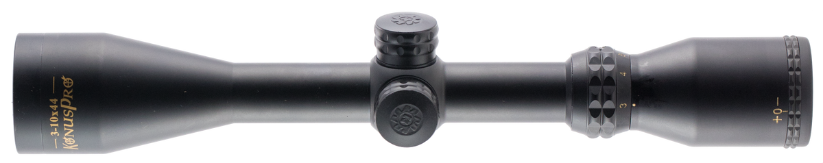 Konus KonusPro 3-10x44mm 1" Tube Engraved 30/30 Reticle Riflescope - Matte Black