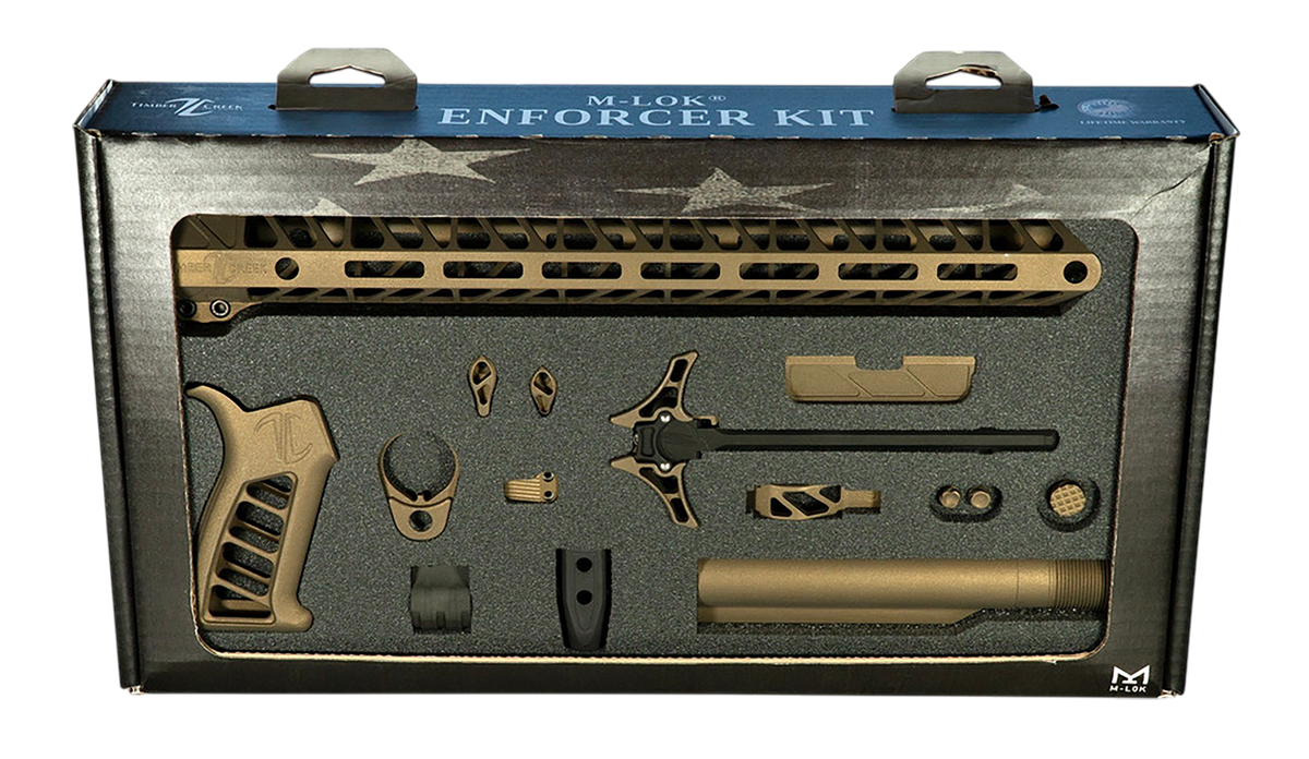 Timber Creek Outdoors Enforcer Complete AR-15 Build Kit 15" M-LOK - Burnt Bronze