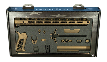 Timber Creek Outdoors Enforcer Complete AR-15 Build Kit 15" M-LOK - Burnt Bronze