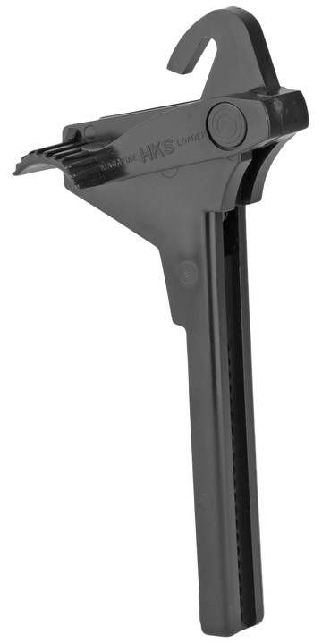 HKS 943 Single Stack Mag Loader Adjustable 9mm Luger / 380 ACP - Black Plastic
