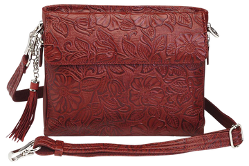 Kingport Industries GTM-22 Concealed Carry Clutch Purse - Cherry Cowhide