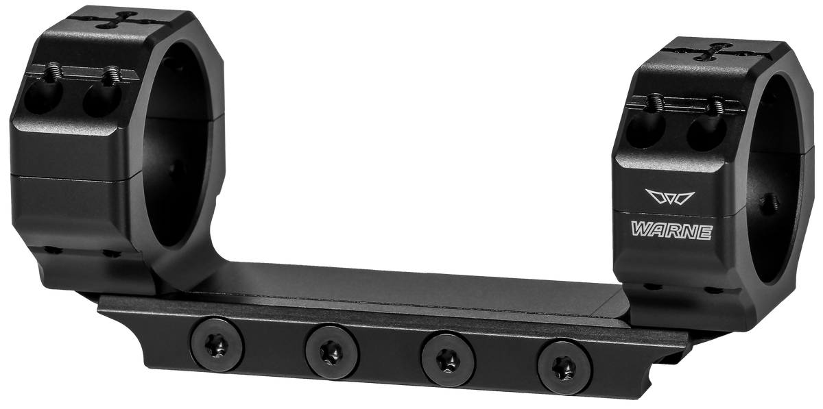 Warne 7824M Skyline Precision Mount 34mm 0 MOA Scope Mount/Ring Combo - Black Anodized
