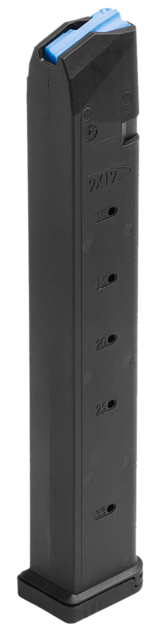 Leapers Glock 9mm Luger 33rd Polymer/Steel Magazine - Black