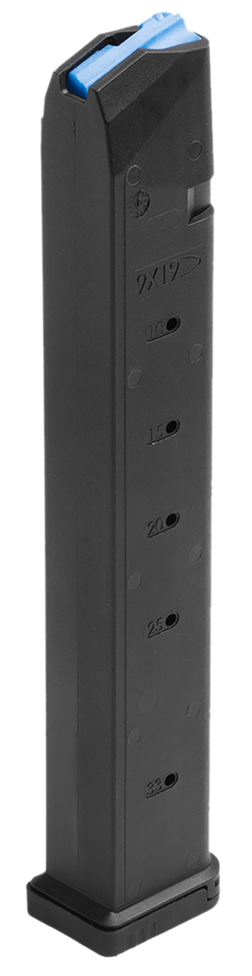 Leapers Glock 9mm Luger 33rd Polymer/Steel Magazine - Black