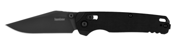 Kershaw Bel Air 3.05" Folding Clip Point Plain CPM MagnaCut Black PVD - Black G10 Handle