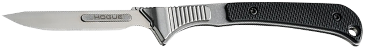 Hogue Expel Fixed Scalpel 2.5" High Carbon Steel Plain Edge - Black G10