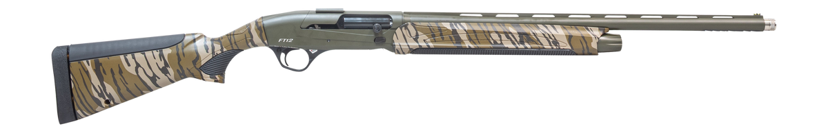 Pointer Field Tek FT12 12 Gauge 24" 5+1 Semi-Auto Shotgun - OD Green Cerakote, Mossy Oak Bottomland