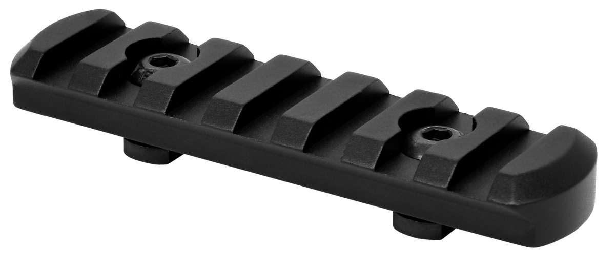 Warne 6203M M-LOK 7-Slot Picatinny Rail Black Anodized Aluminum