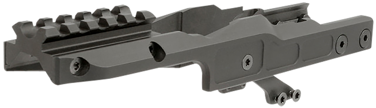 Midwest Industries AK Alpha Series Optic Mount - Black Hardcoat Anodized Aluminum/Steel - Aimpoint T2 Pattern