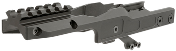 Midwest Industries AK Alpha Series Optic Mount - Black Hardcoat Anodized Aluminum/Steel - Aimpoint T2 Pattern