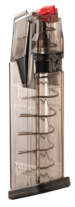 ETS Group Omega 17rd Flush 9mm Luger Clear Polymer Pistol Magazine for Glock 17/19