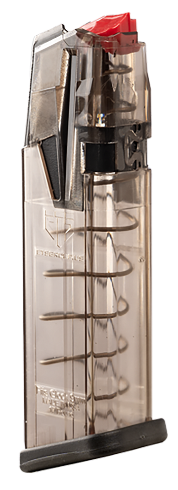 ETS Group Omega 17rd Flush 9mm Luger Clear Polymer Pistol Magazine for Glock 17/19
