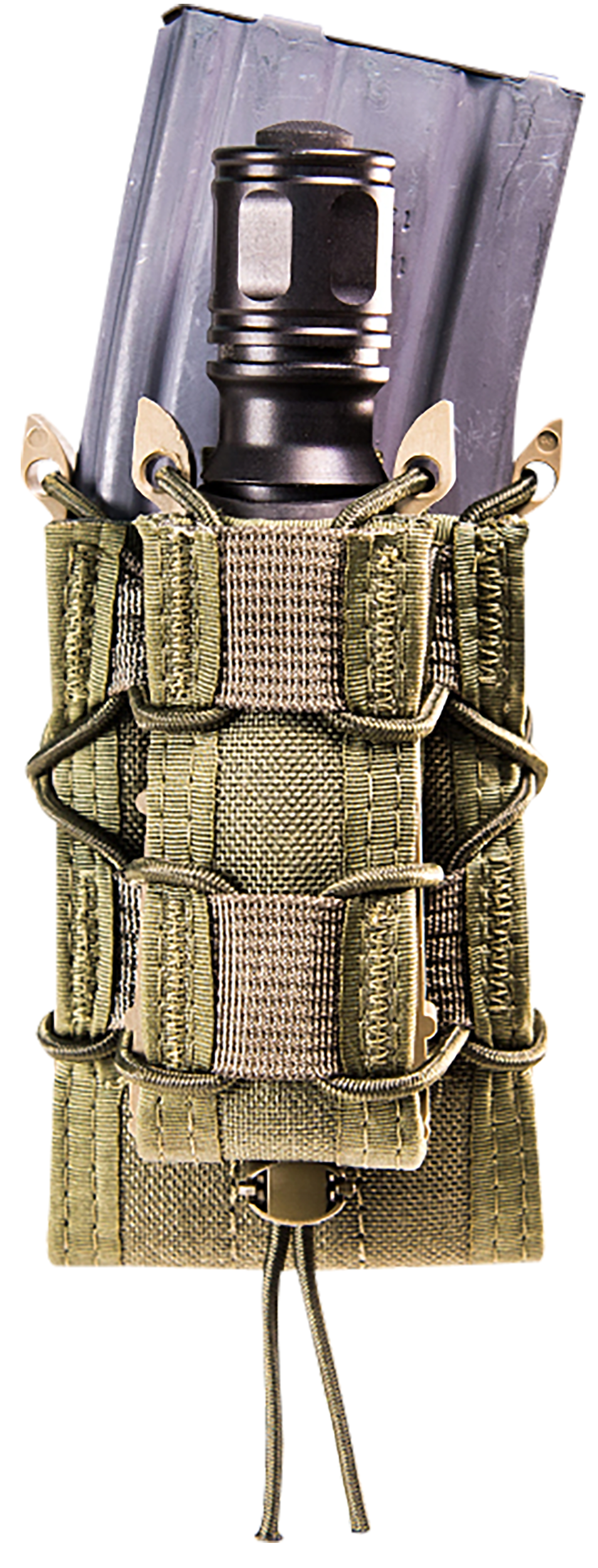 High Speed Gear TACO Double Decker OD Green Nylon MOLLE Mag Pouch
