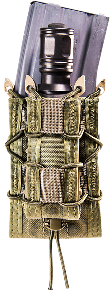 High Speed Gear TACO Double Decker OD Green Nylon MOLLE Mag Pouch