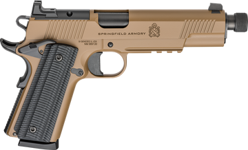 Springfield Armory 1911 Operator AOS .45 ACP 5.75" 8+1 Semi-Auto Pistol - Coyote Brown Cerakote