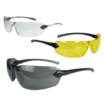 Radians Overlook OV3114CS Shooting Glasses 3-Pack Clear/Smoke Gray/Amber Lens