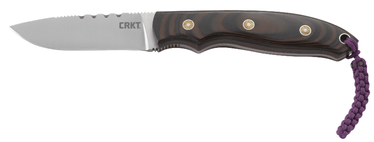 Columbia River CRKT 2861 Hunt'N Fisch 2.99" Fixed Plain Satin 9Cr18MoV Multi-Color G10