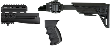 Advanced Technology Strike Force GEN2 AK-47 6-Position Side-Folding Stock Package - Black