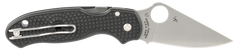 Spyderco Para 3 Lightweight 2.92" Clip Point Plain Edge CTS BD1 FRN Black Folding Knife