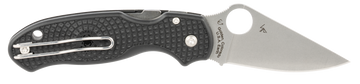Spyderco Para 3 Lightweight 2.92" Clip Point Plain Edge CTS BD1 FRN Black Folding Knife