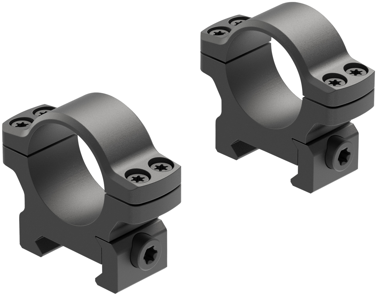 Leupold BackCountry Cross-Slot 1\" Low Matte Black Scope Rings - Pair