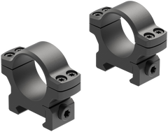 Leupold BackCountry Cross-Slot 1\" Low Matte Black Scope Rings - Pair