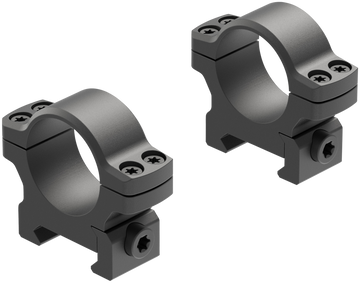 Leupold BackCountry Cross-Slot 1\" Low Matte Black Scope Rings - Pair