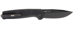 S.O.G Terminus SJ 2.90" Folding Clip Point Plain Stonewashed Cryo D2 G10