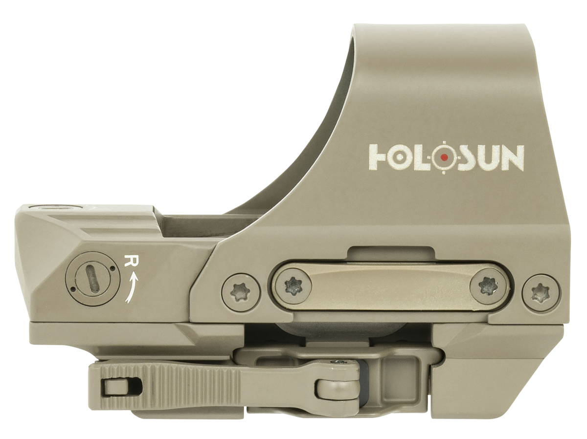 Holosun HS510C-FDE 1x 2 MOA Red Dot/65 MOA Circle Open Reflex Sight - Flat Dark Earth
