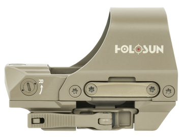 Holosun HS510C-FDE 1x 2 MOA Red Dot/65 MOA Circle Open Reflex Sight - Flat Dark Earth